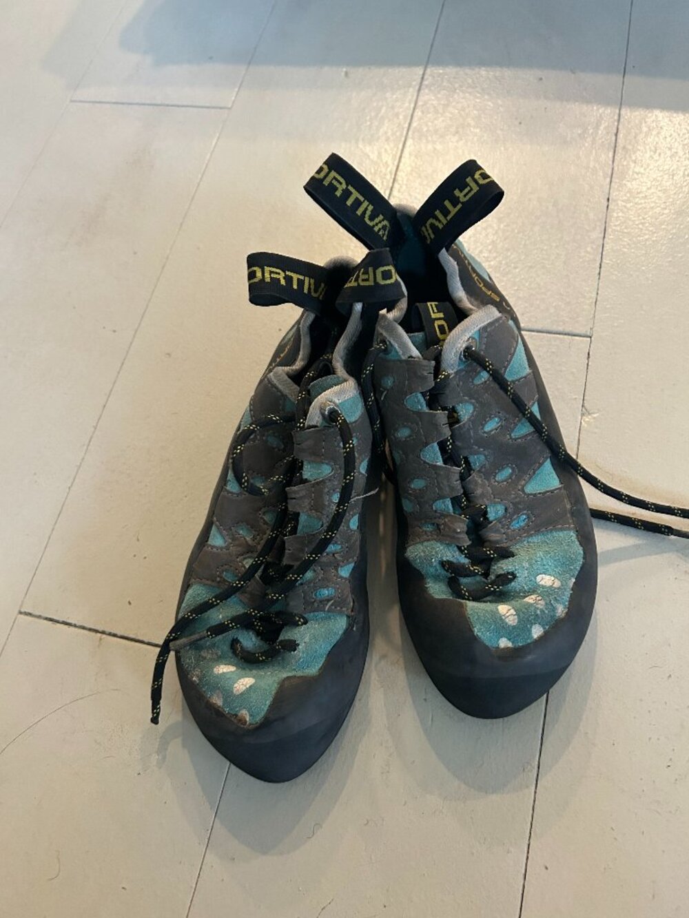 Scarpa climbing shoes, size 37, EUC